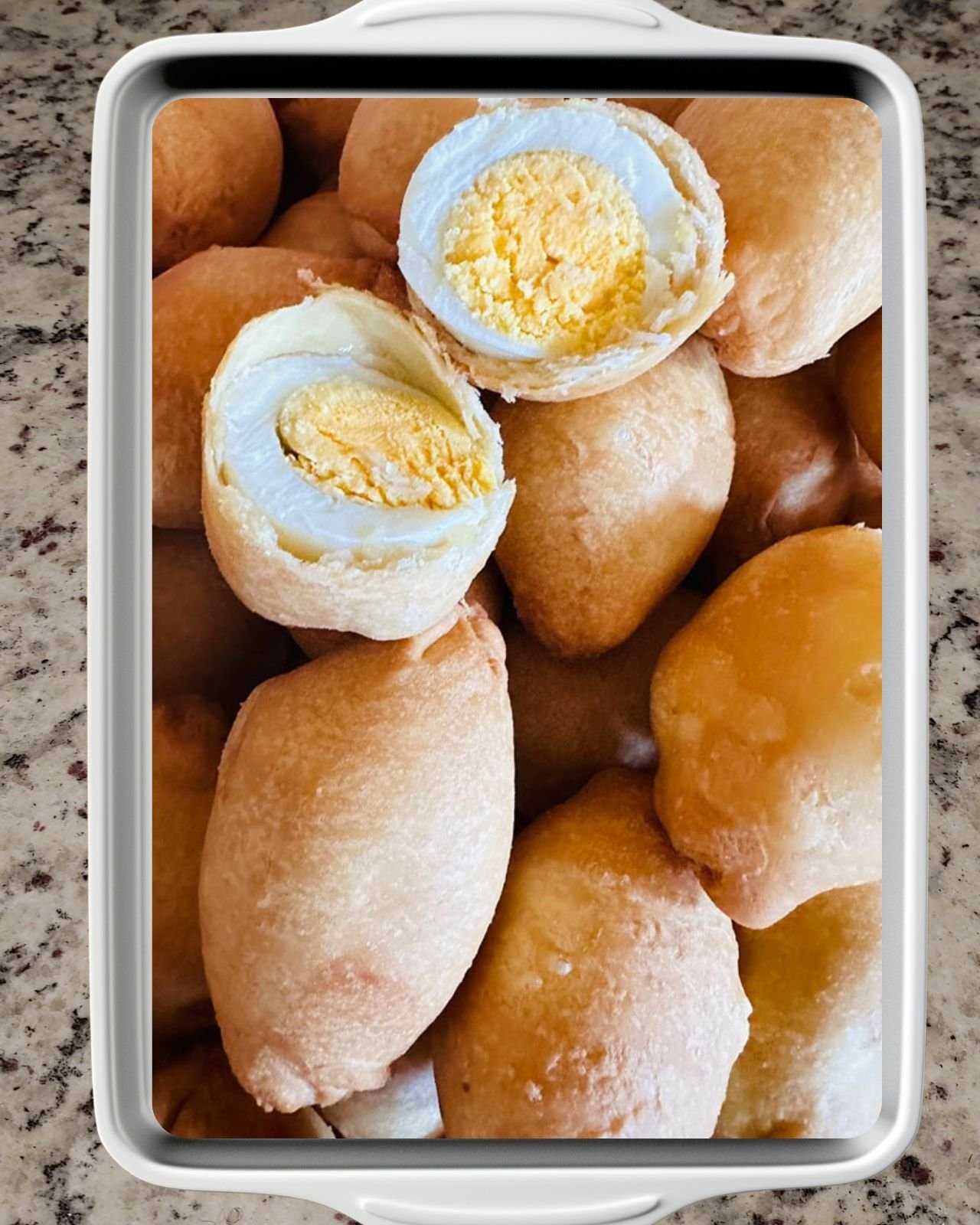 Custom-baked treats in Aurora: Scotch Eggs Half Tray at Tasti Nibbles.